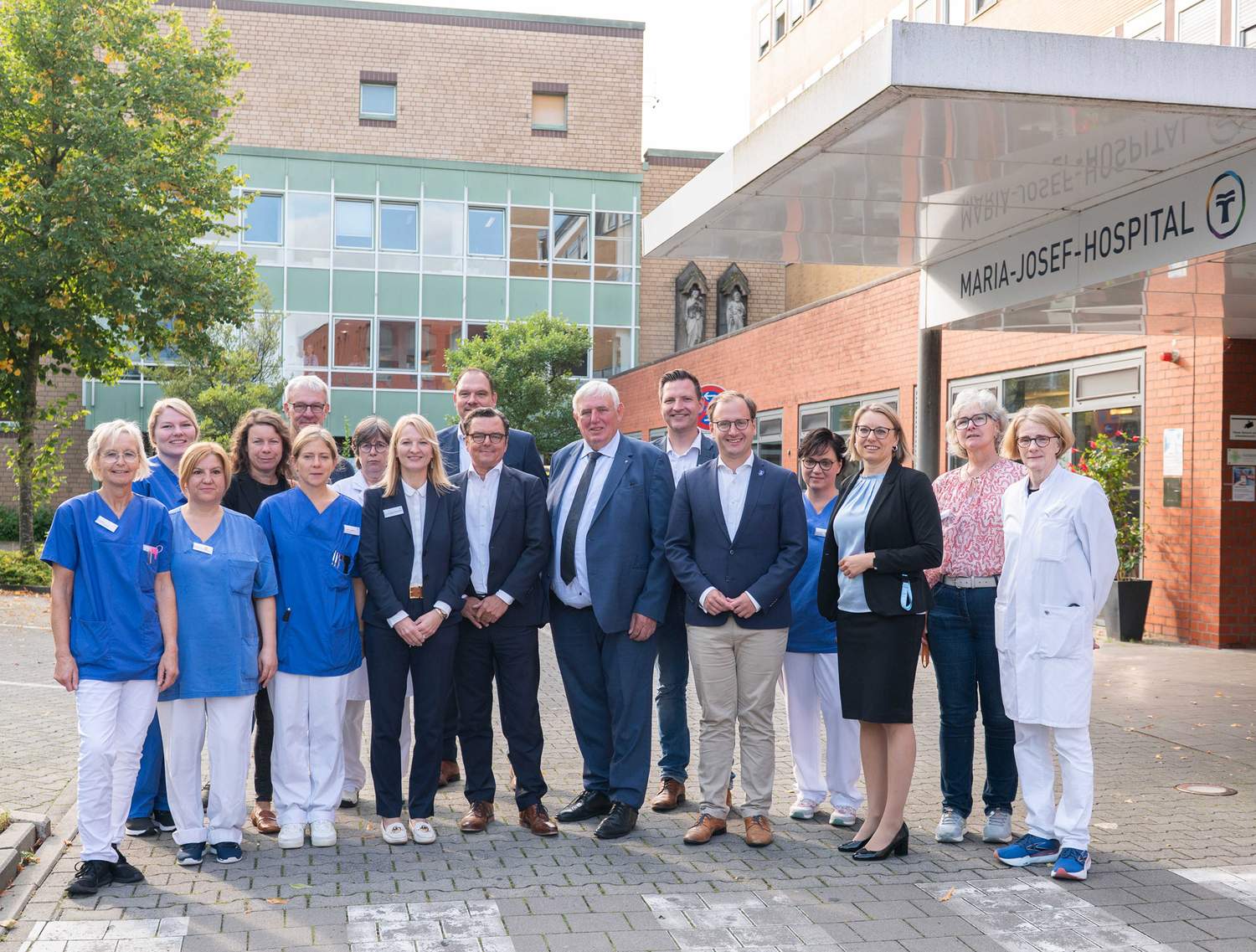 Gesundheitsminister Laumann besucht das Maria-Josef-Hospital Greven