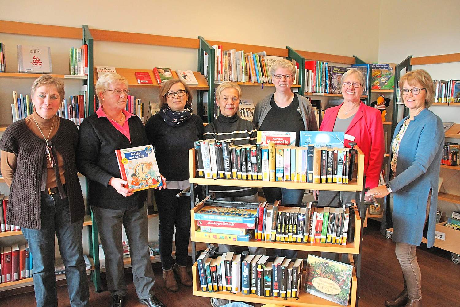 Das Team der Bibliothek im Maria-Josef-Hospital Greven