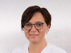 Melanie Löwer, Pflegebereichsleitung für die internistischen Stationen im Maria-Josef-Hospital in Greven, Foto: Michael Johann Dedeke, Münster