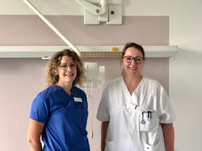 Zwei der über 20 Praxisanleiter im Maria-Josef-Hospital in Greven, die dich in deiner Ausbildung in der Pflege begleiten und unterstützen